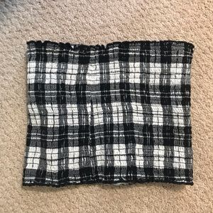 Hollister Tube Top Black and White